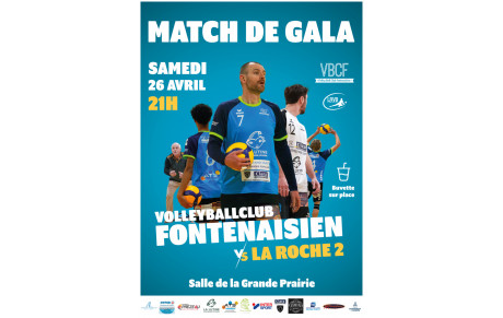 MATCH de GALA samedi 26 avril à 21h00